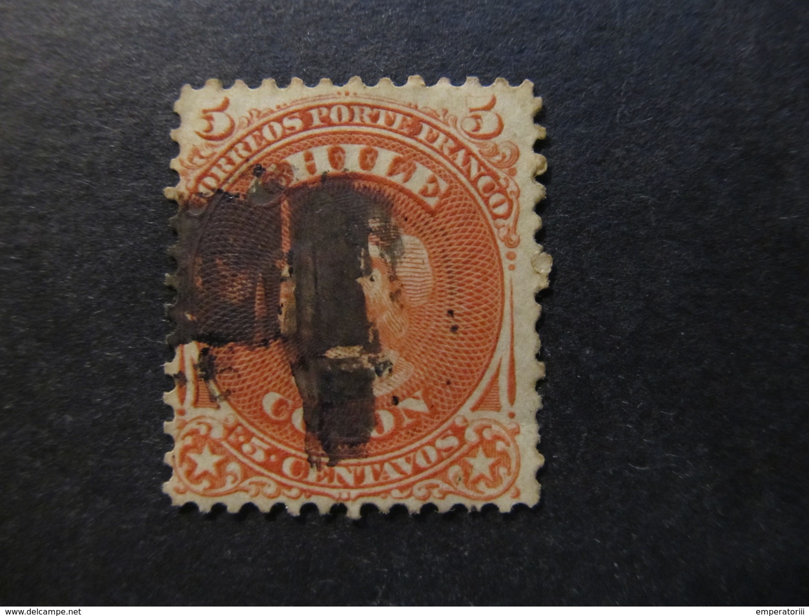 1867 - CHILE - COLUMBUS - SCOTT 17 A2 5C (4) - Chile