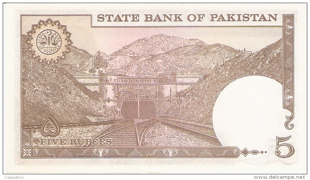 PAKISTAN   5 Rupees   ND (1976-84)   P. 28   UNC - Pakistan