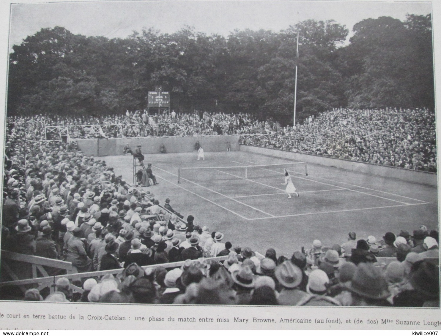 Suzanne Lenglen La Reine Du TENNIS 1926 - Sonstige & Ohne Zuordnung