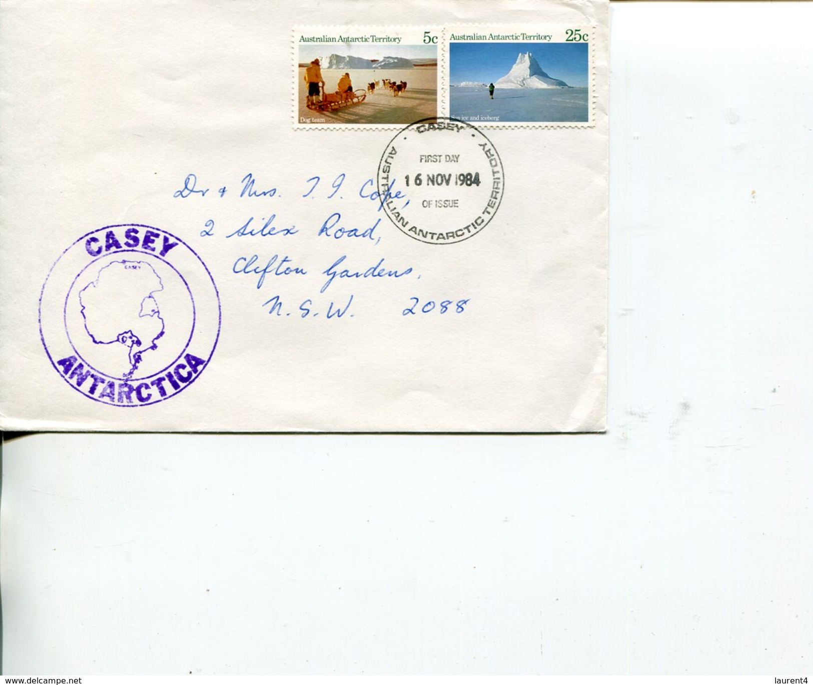 (190) Australia FDC Cover - 1984 - Casey - Lettres & Documents