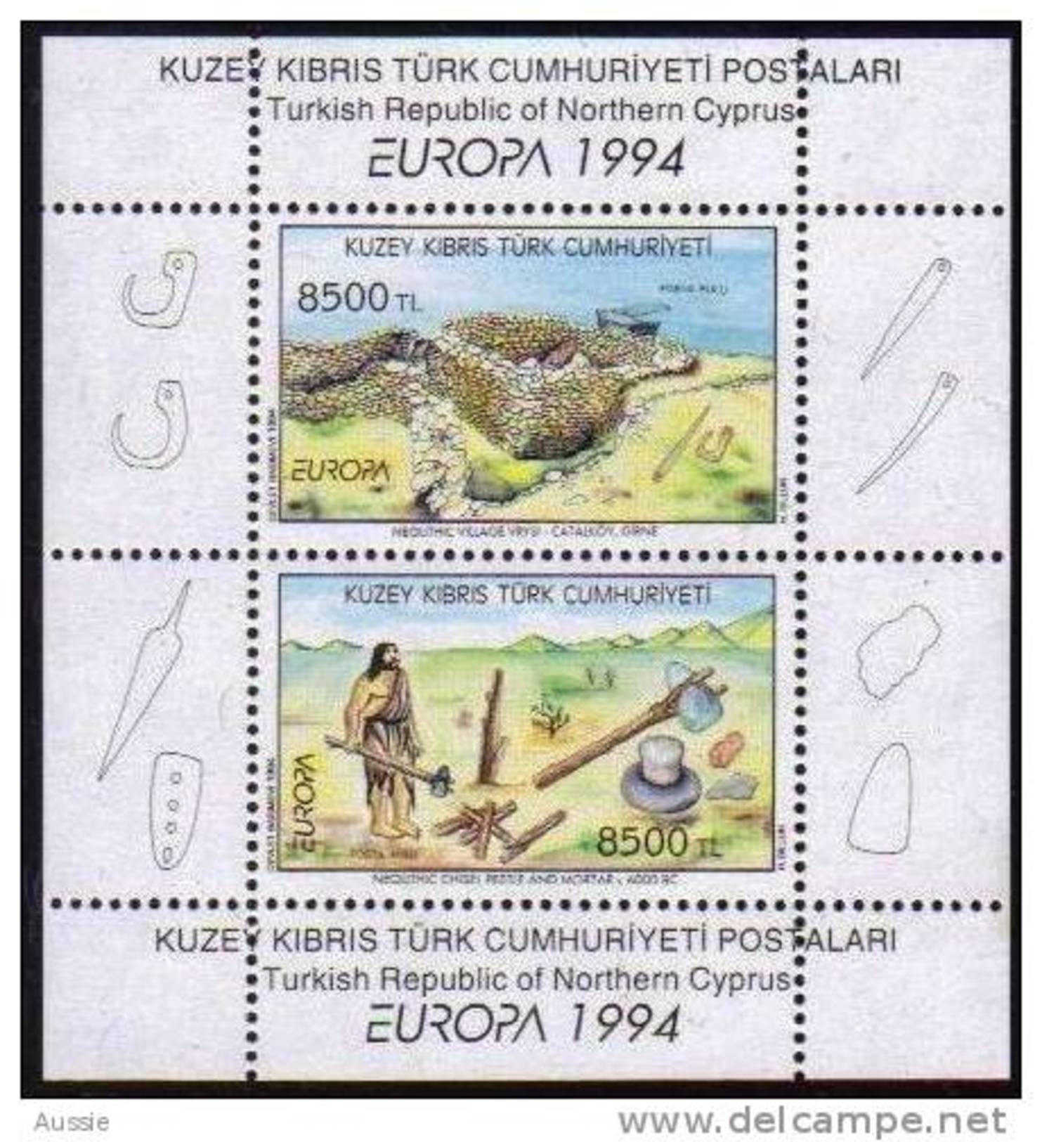 Chypre Turquie Cyprus Cept 1994 Bloc 13 *** MNH Cote 7 Euro - Neufs