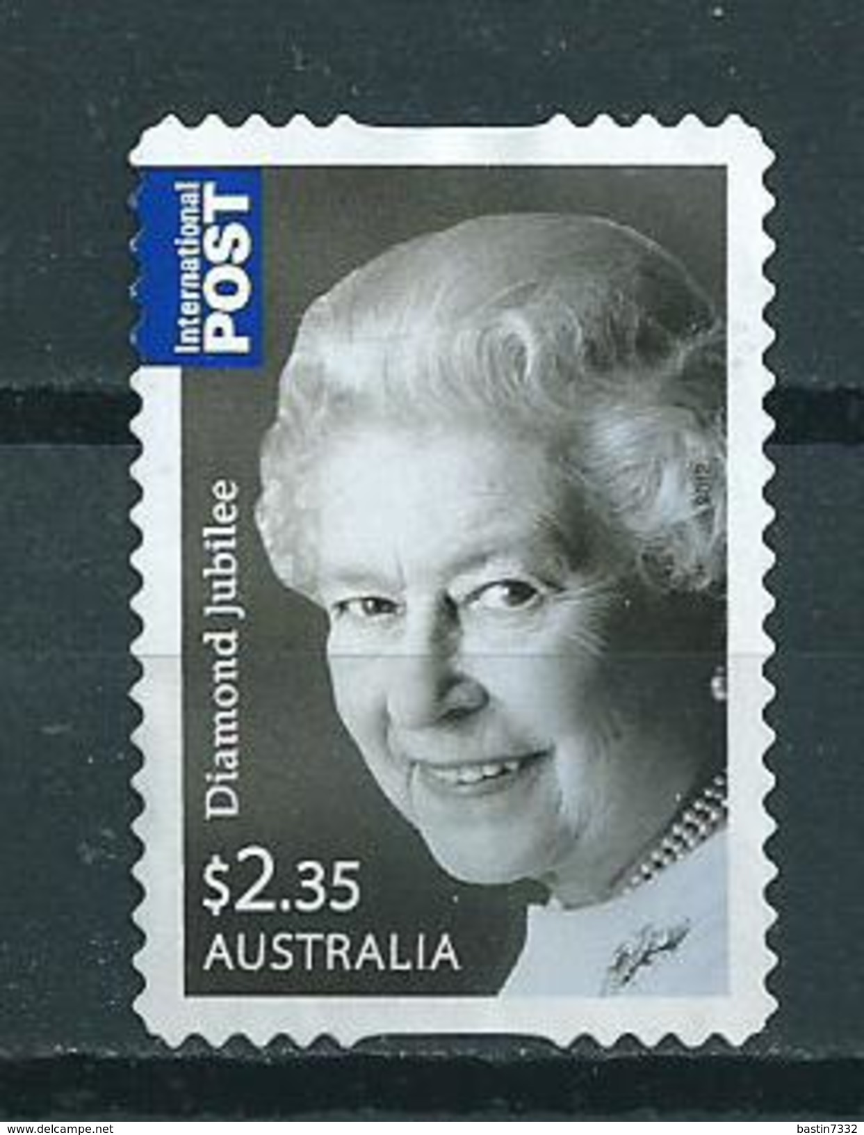 2012 Australia $2.35 Diamond Jubilee,self-adhesive Zelfklevend Used/gebruikt/oblitere - Gebruikt