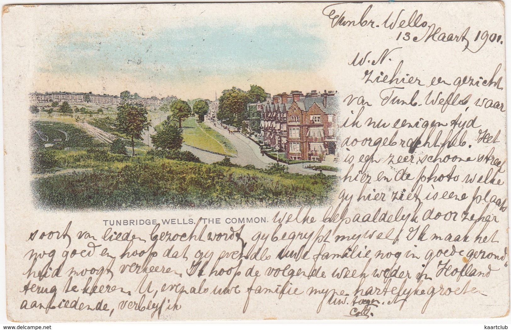 Turnbridge Wells. The Common - (1901, Send To Overveen, Haarlem, Holland) - (Kent, England) - Shropshire