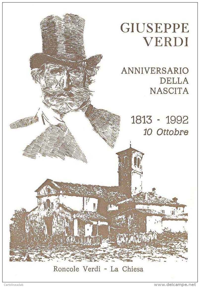 [MD0962] CPM - IN RILIEVO - RONCOLE VERDI (PARMA) - GIUSEPPE VERDI - ANNIVERSARIO DELLA NASCITA - NV 1992 - Parma