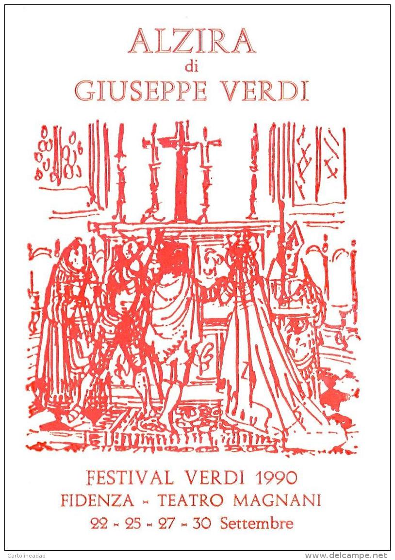 [MD0965] CPM - IN RILIEVO - FIDENZA - ALZIRE DI GIUSEPPE VERDI - FESTIVAL VERDI - TEATRO MAGNANI - NV 1990 - Parma