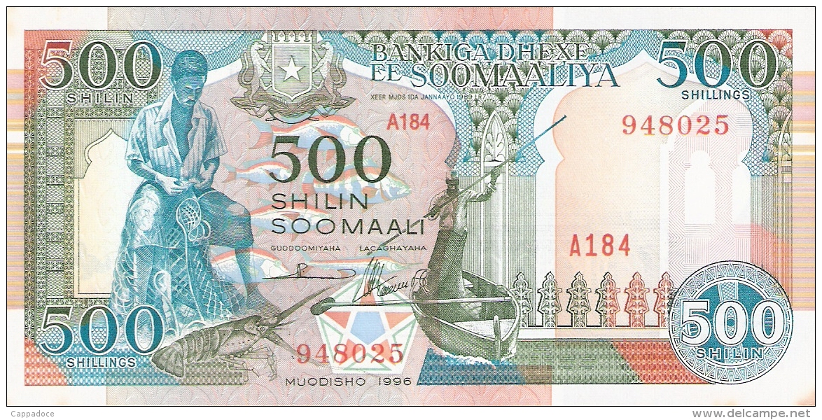 SOMALIE   500 Shilin = 500 Shillings   1996   P. 36c   UNC - Somalie