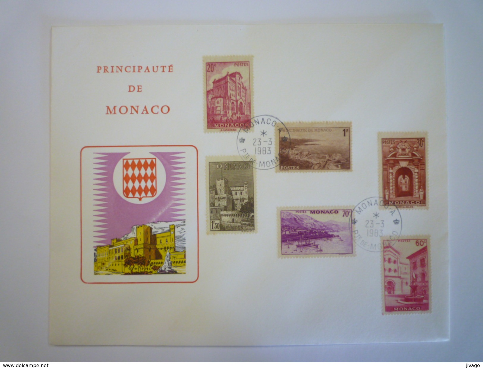 MONACO  1983  :  BEL AFFRANCHISSEMENT Sur  LETTRE   - Lettres & Documents