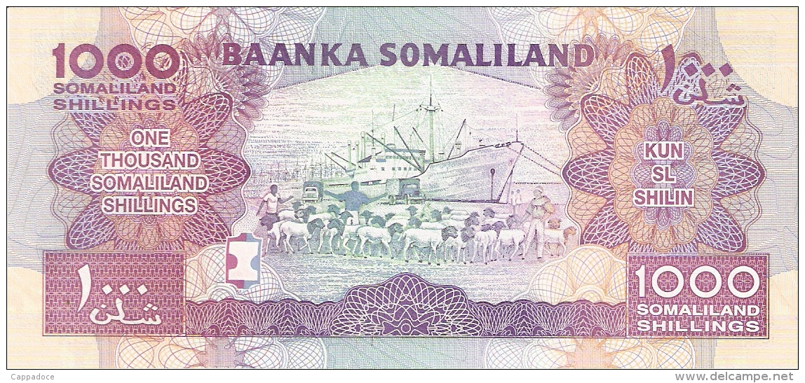 SOMALILAND   1000 Shillings   2011   P. 20   UNC - Somalie