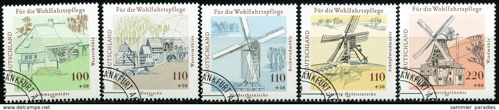 BRD - Mi 1948 / 1952 -  OO Gestempelt (A) - Wasser- Und Windmühlen, Wohlfahrt 98 - Gebraucht