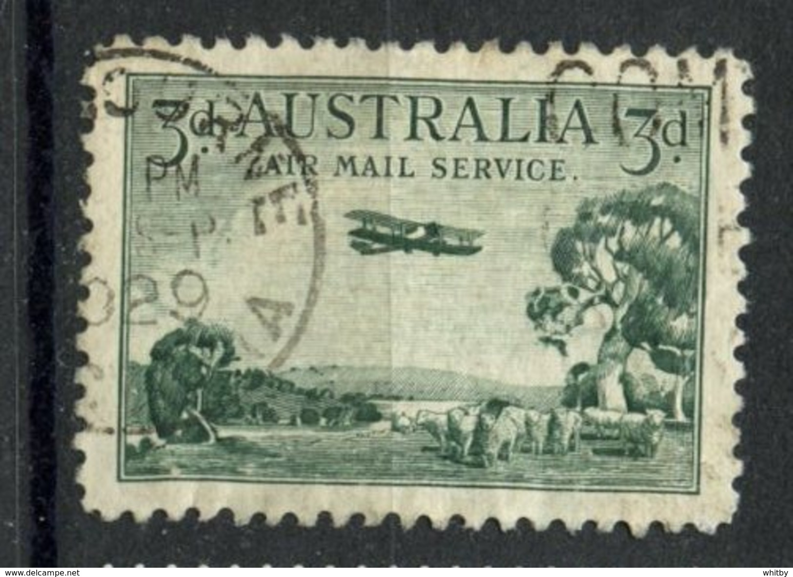 Australia 1929 3p Air Mail Issue #C1 - Used Stamps