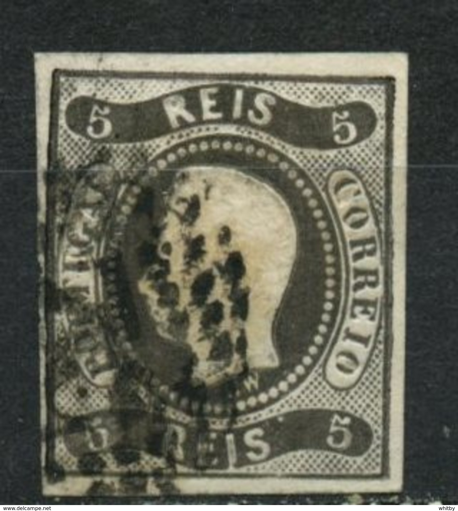 Portugal 1866 5r King Luiz Issue #17 - Gebruikt