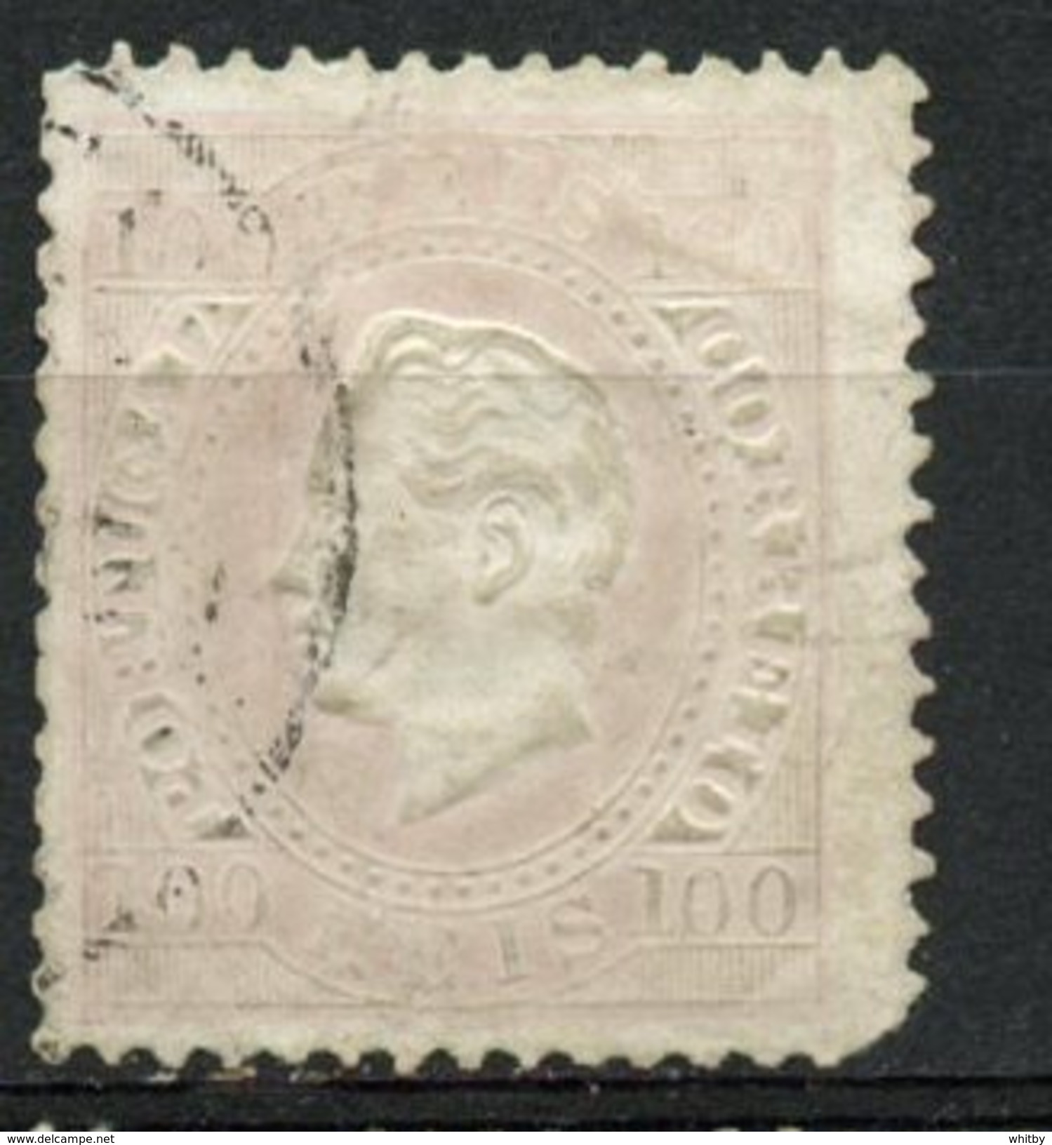 Portugal 1871 100r King Luiz Issue #45e - Used Stamps