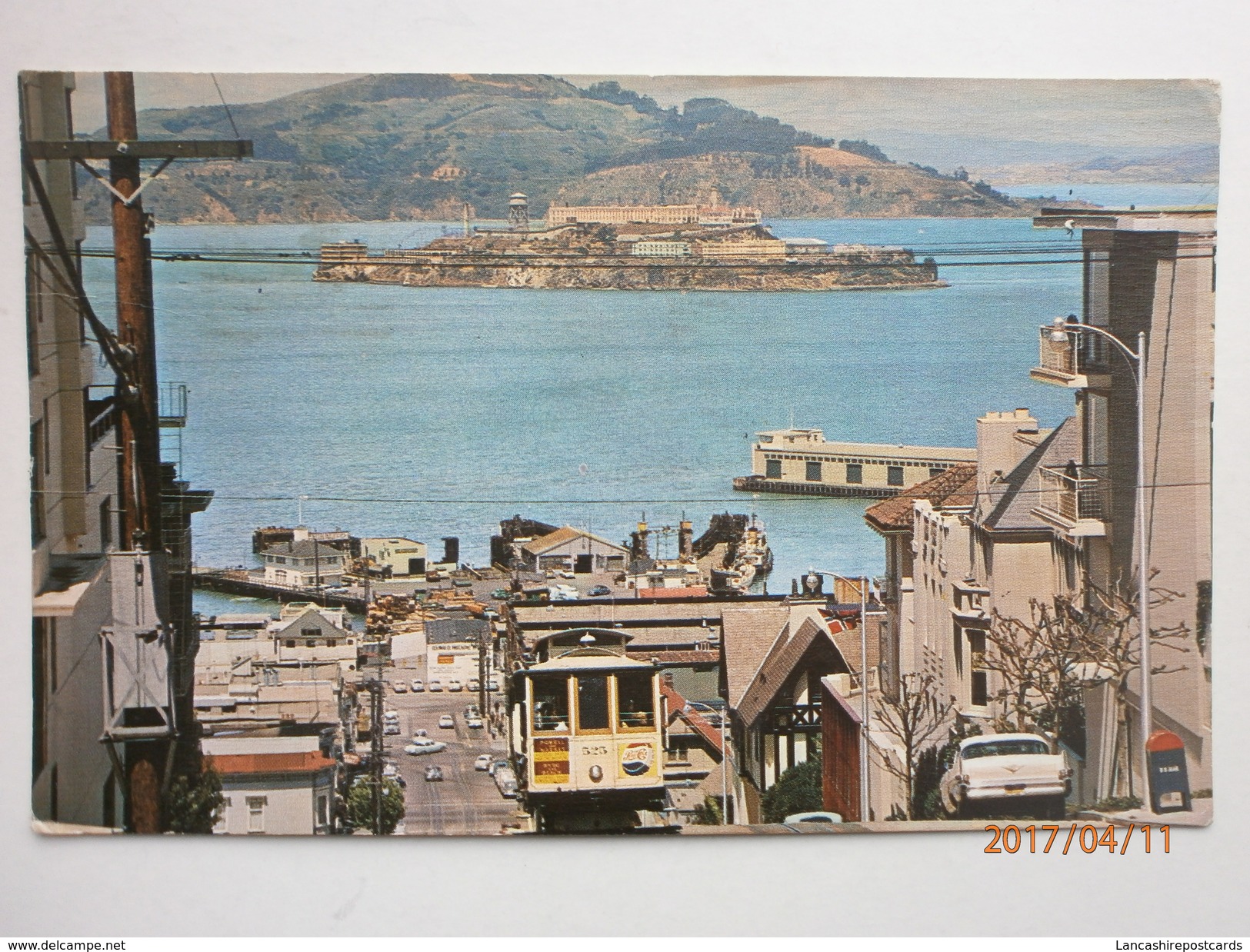 Postcard Alcatraz & Cable Car San Francisco Nice Yosemite National Park Cancel 1973 California  My Ref B11077 - Prison