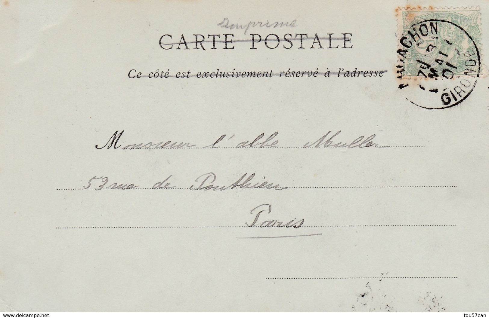 ARCACHON - GIRONDE - (30)  - CPA PRÉCURSEUR DE 1901 . - Arcachon