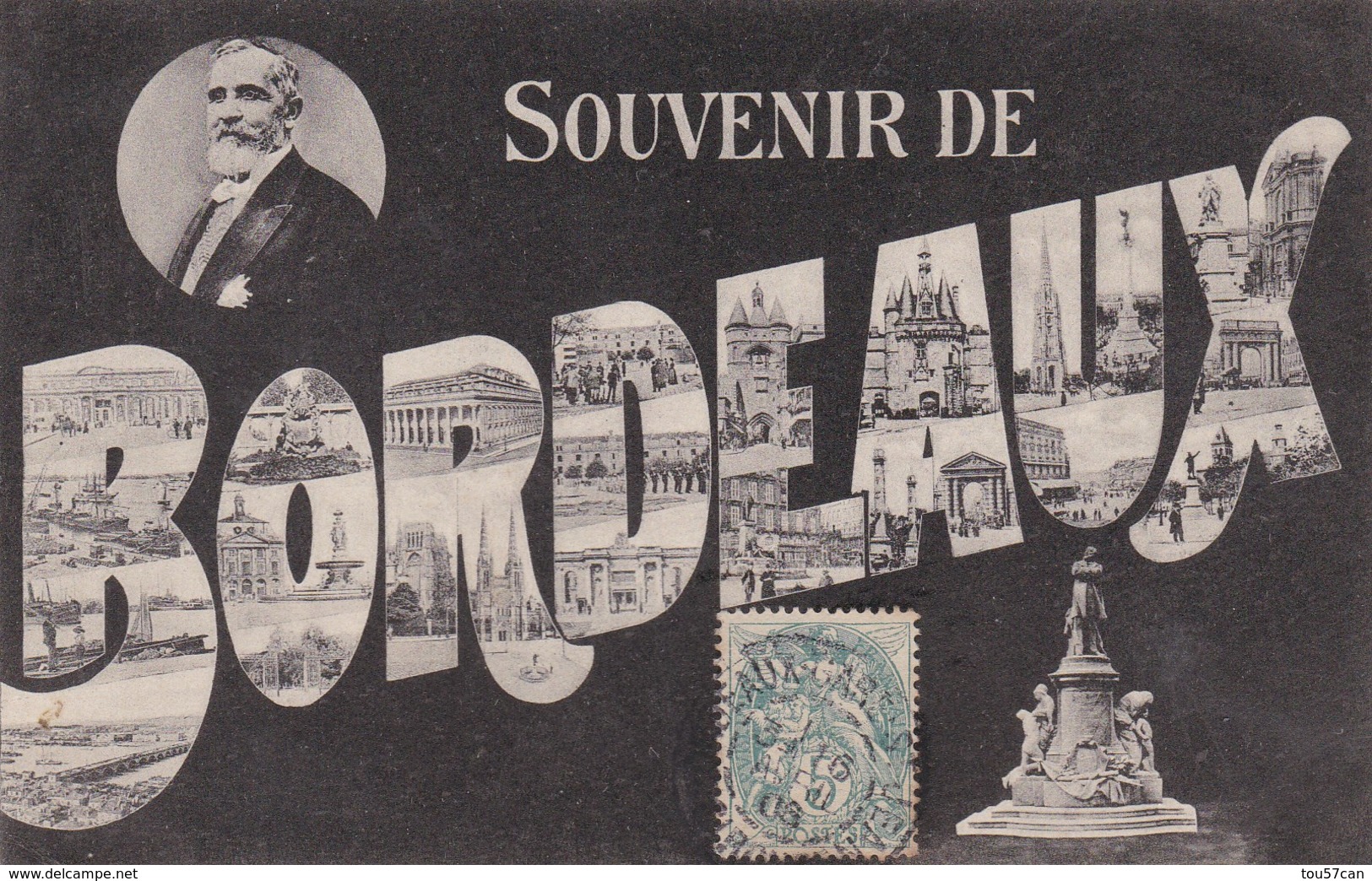 BORDEAUX - GIRONDE - (30)  - CPA ORIGINALE DE 1906. - Bordeaux