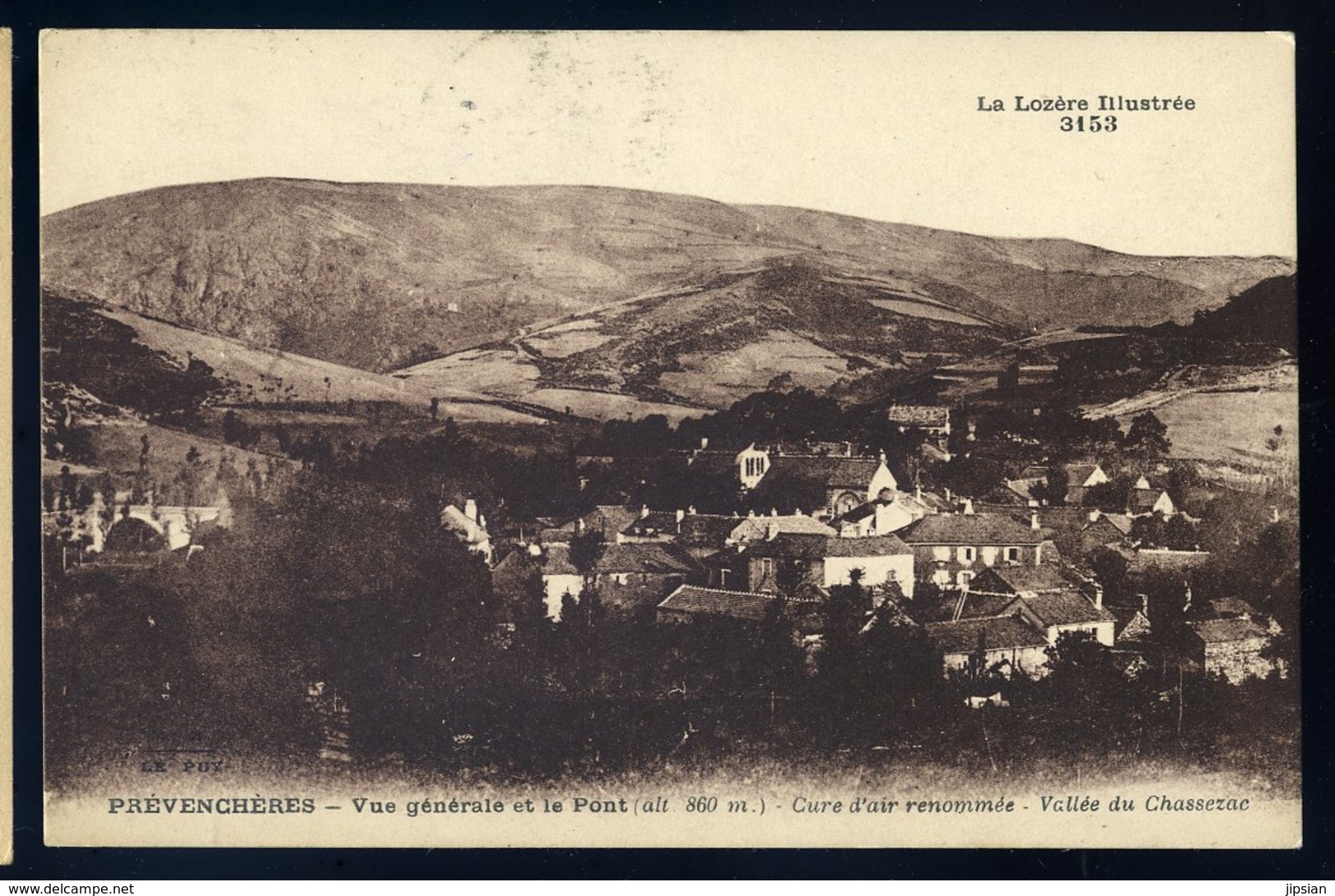 Cpa Du 48  Prévenchères Vue Générale Et Le Pont -- Vallée Du Chassezac GX61 - Autres & Non Classés