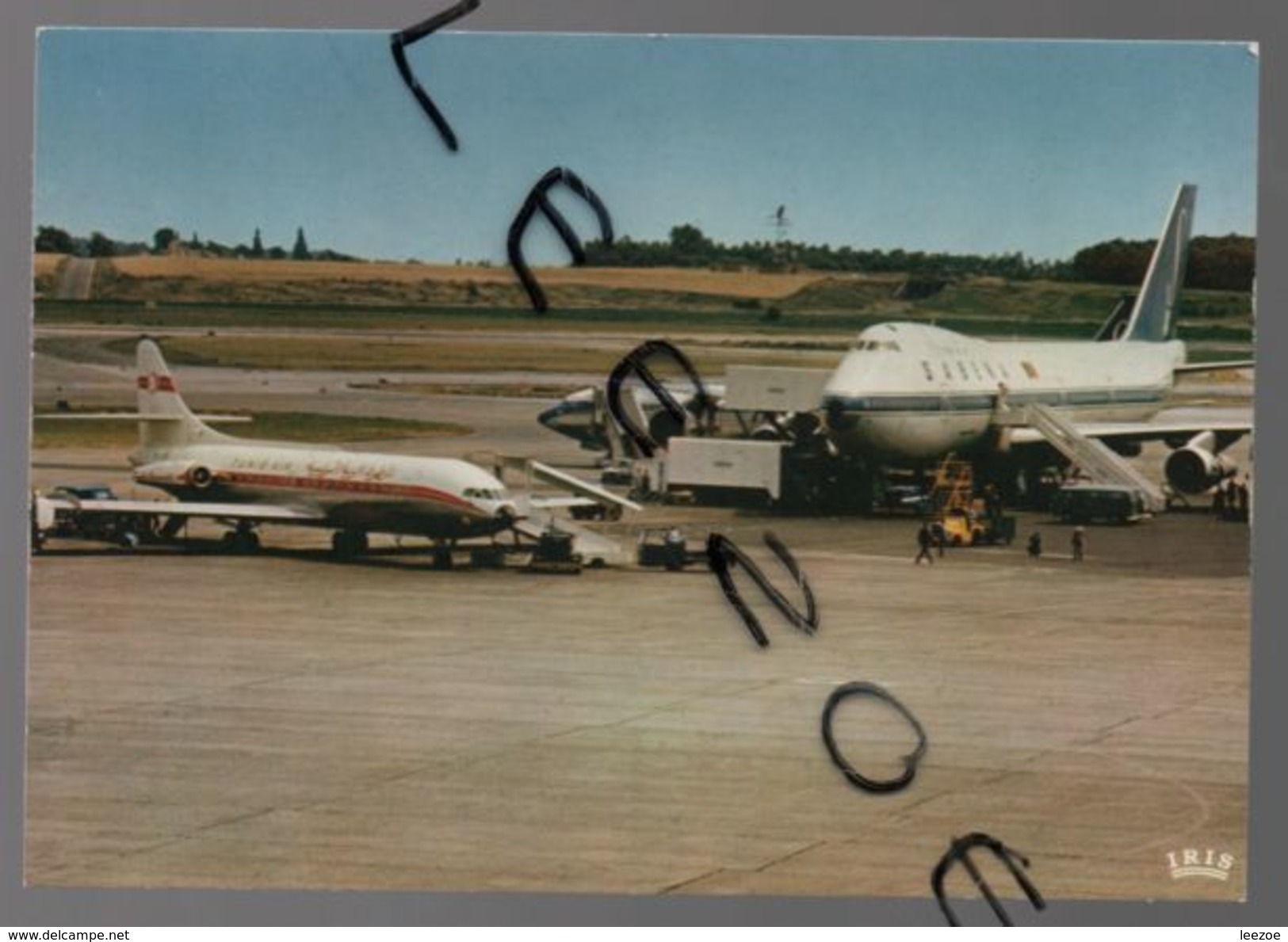 Avion CARAVELLE SABENA ET BOEING 747 JUMBO-JET - Brussels Airport