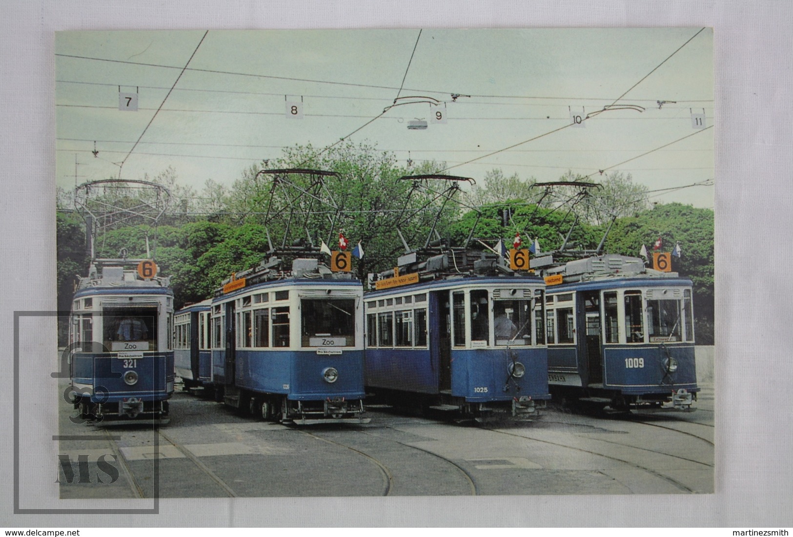 Switzerland Train Topic Postcard - Historic Tramways - Trenes