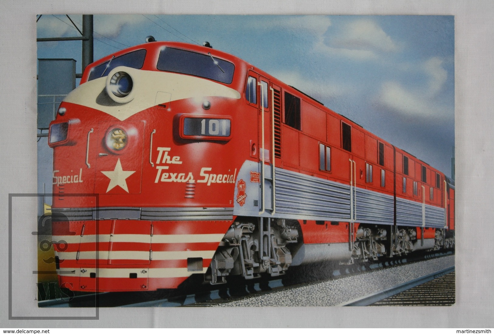 The Texas Special Train - Gallery Card Printed In Netherlands, 1986 - Peter Wangard Design - Trenes