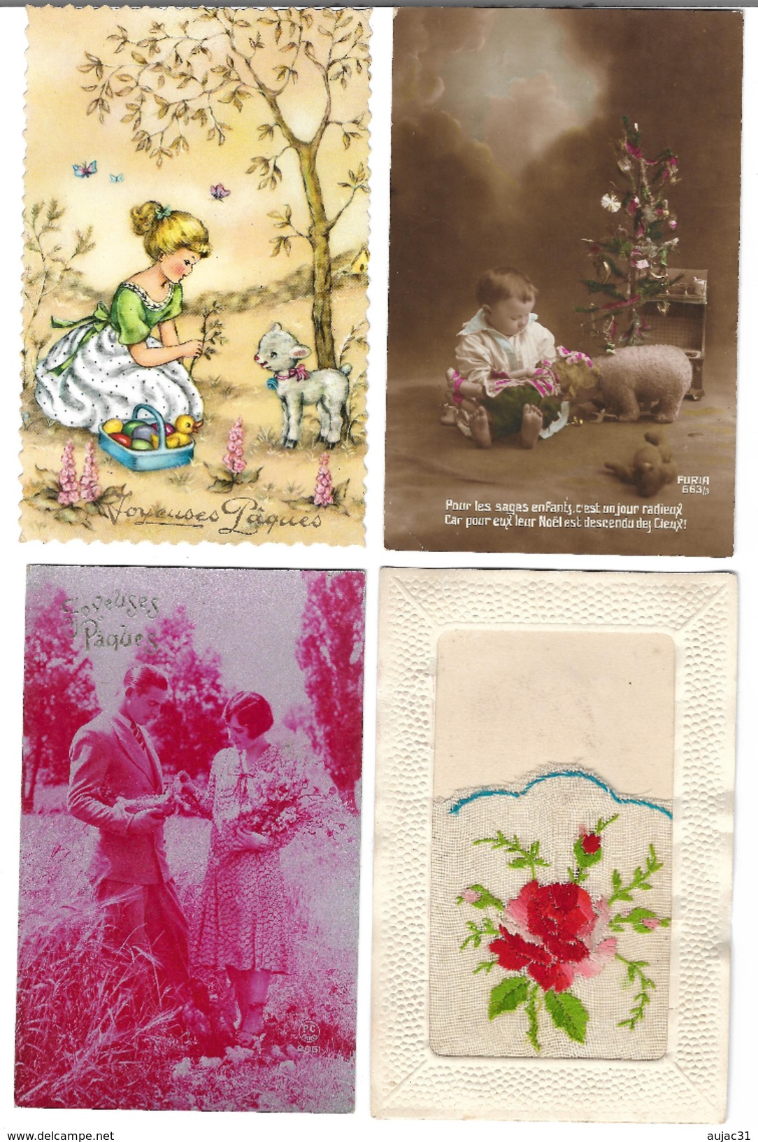 Fantaisies Divers - Lot De 100 Cartes - 1er Avril - Noël - Enfants - Femmes - Fleurs - Couples - Pâques - Etc - 100 - 499 Cartes