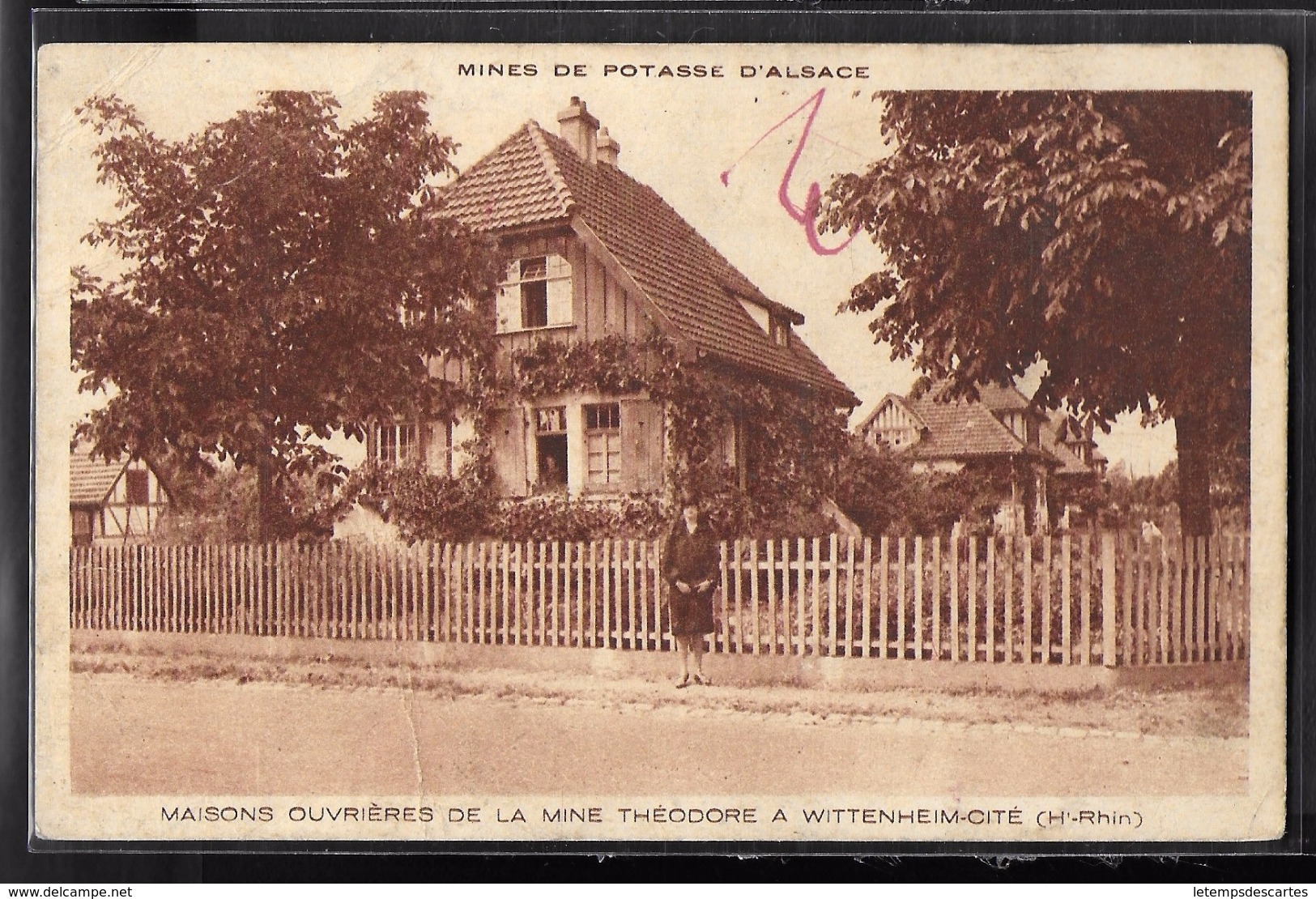 CPA 68 - Wittenheim-Cité, Maisons Ouvrières De La Mine Théodore - Wittenheim