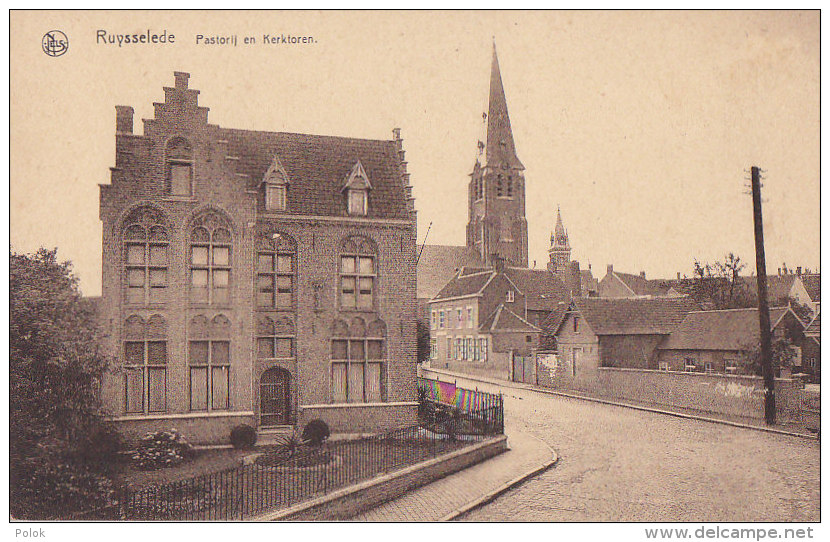 Ag - Cpa Belgique - Ruysselede - Pastorij En Kerktoren - Ruiselede