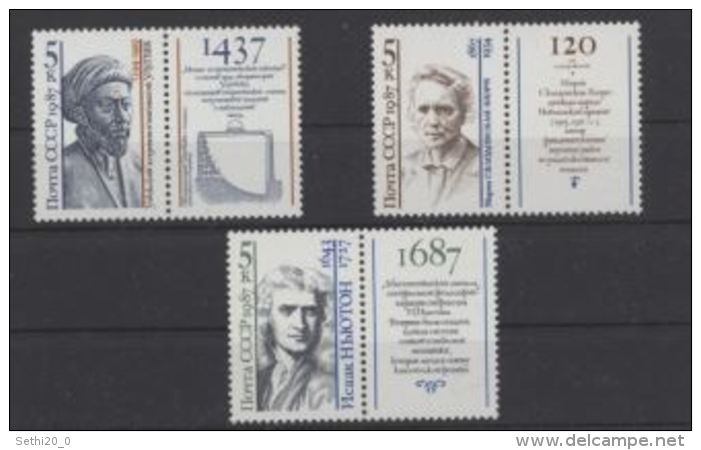 URSS  Isaac NEWTON Marie CURIE - Nobel Prize Laureates