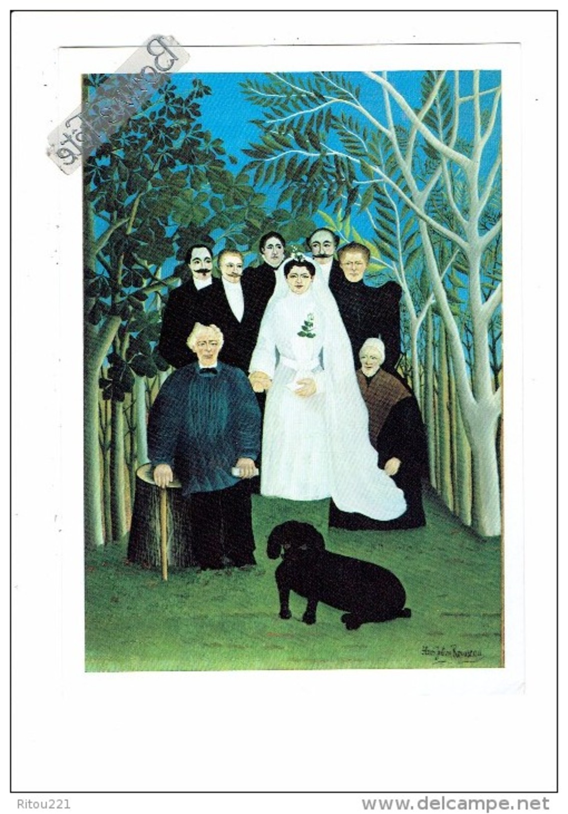 Cpsm - Henri Rousseau - La Noce - Mariage Mariée Chien Genre Teckel Basset - 1988 - Noces