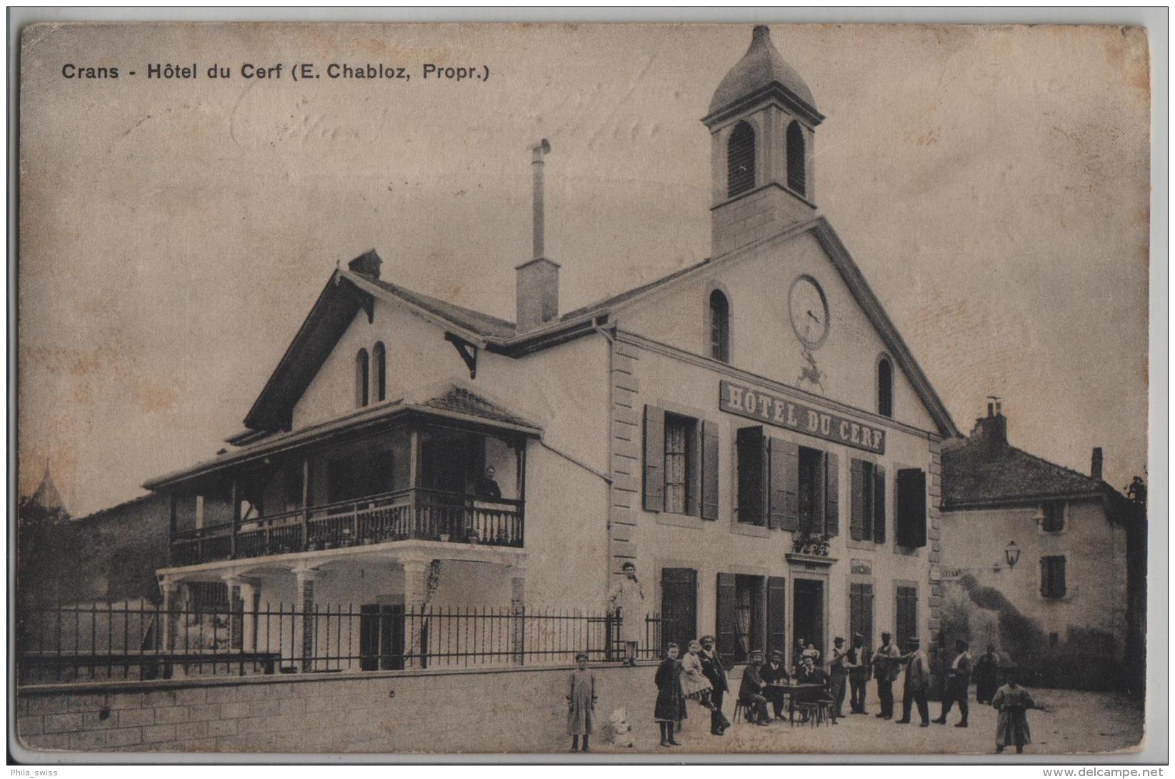 Crans - Hotel Du Cerf (E. Chabloz, Propr.)  Animee - Crans