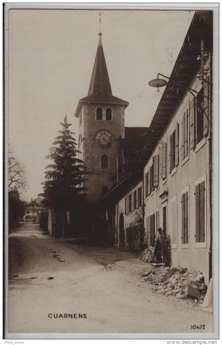 Cuarnens - Partie Du Village - Animee - Photo: Perrochet-Matile No. 10472 - Cuarnens