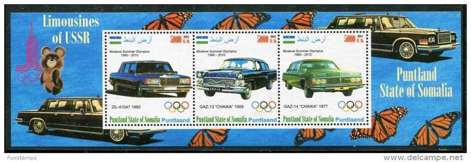 VINTAGE CARS On SOUVENIR SHEET 3 STAMPS,MNH,MINT,BA#331 - Cars