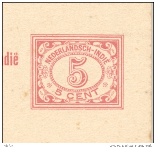 Nederlands Indië - 1914 - 5+5 Cent Vürtheim II, Briefkaart G24 - Ongebruikt - Roest/toning - Niederländisch-Indien