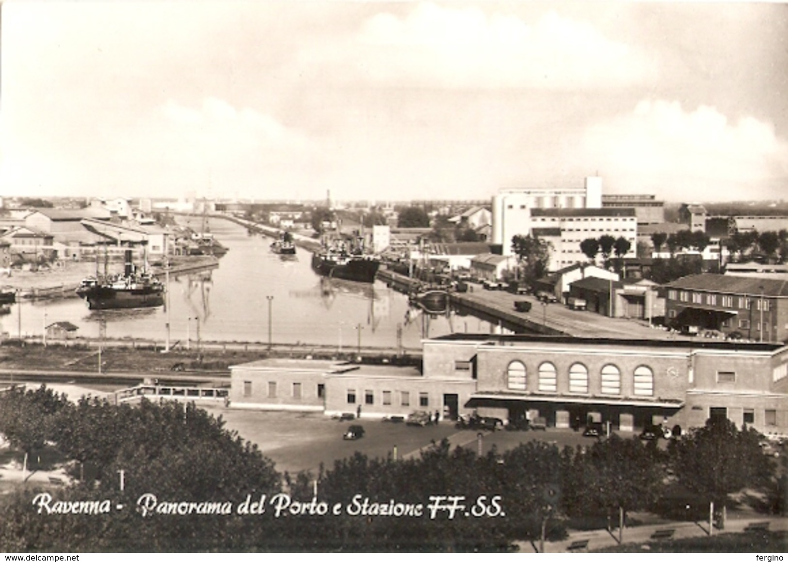 08/FG/17 - RAVENNA - Panorama Della Stazione Ferroviaria E Del Porto - Ravenna