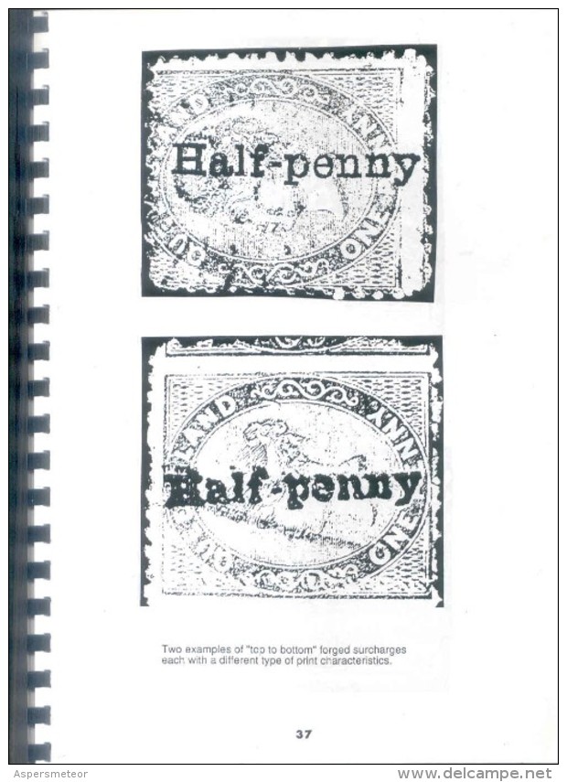 STAMP FORGERIES OF QUEENSLAND, SOUTH AUSTRALIA, TASMANIA BY MAVIS POPE 1991 125 PAGES RARISIME - Falsos Y Reproducciones