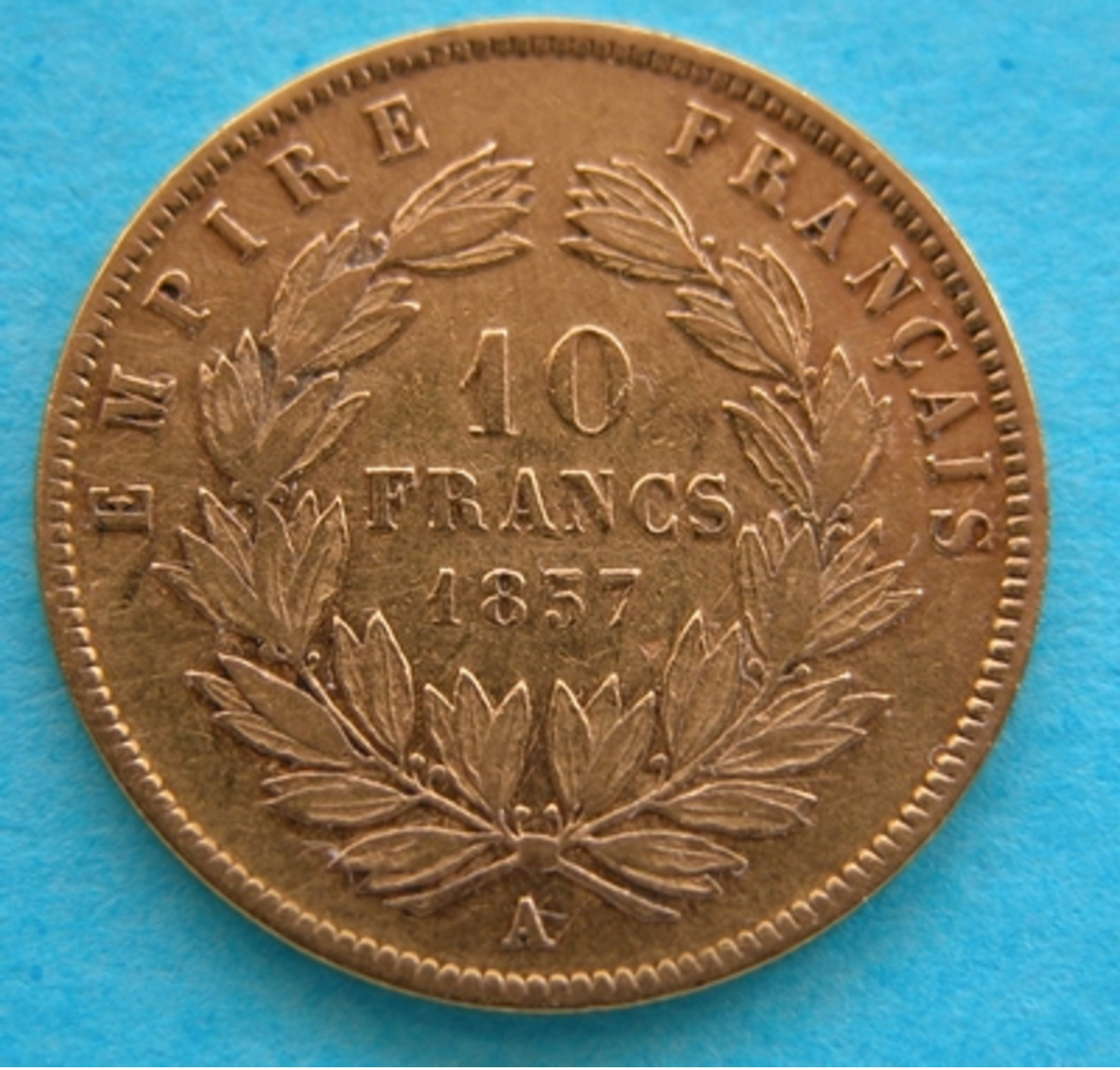 FRANCE - Napoleon III- 10 Franchi 1857  (Parigi)  Gold Oro - Autres & Non Classés