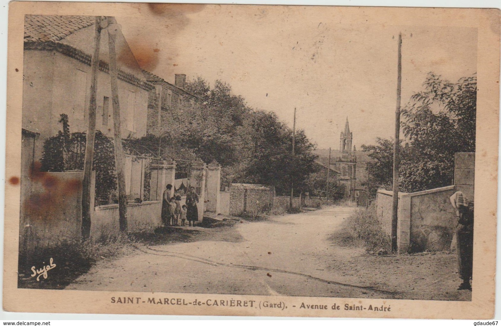 SAINT MARCEL DE CARIERET (30) - AVENUE DE SAINT ANDRE - Autres & Non Classés