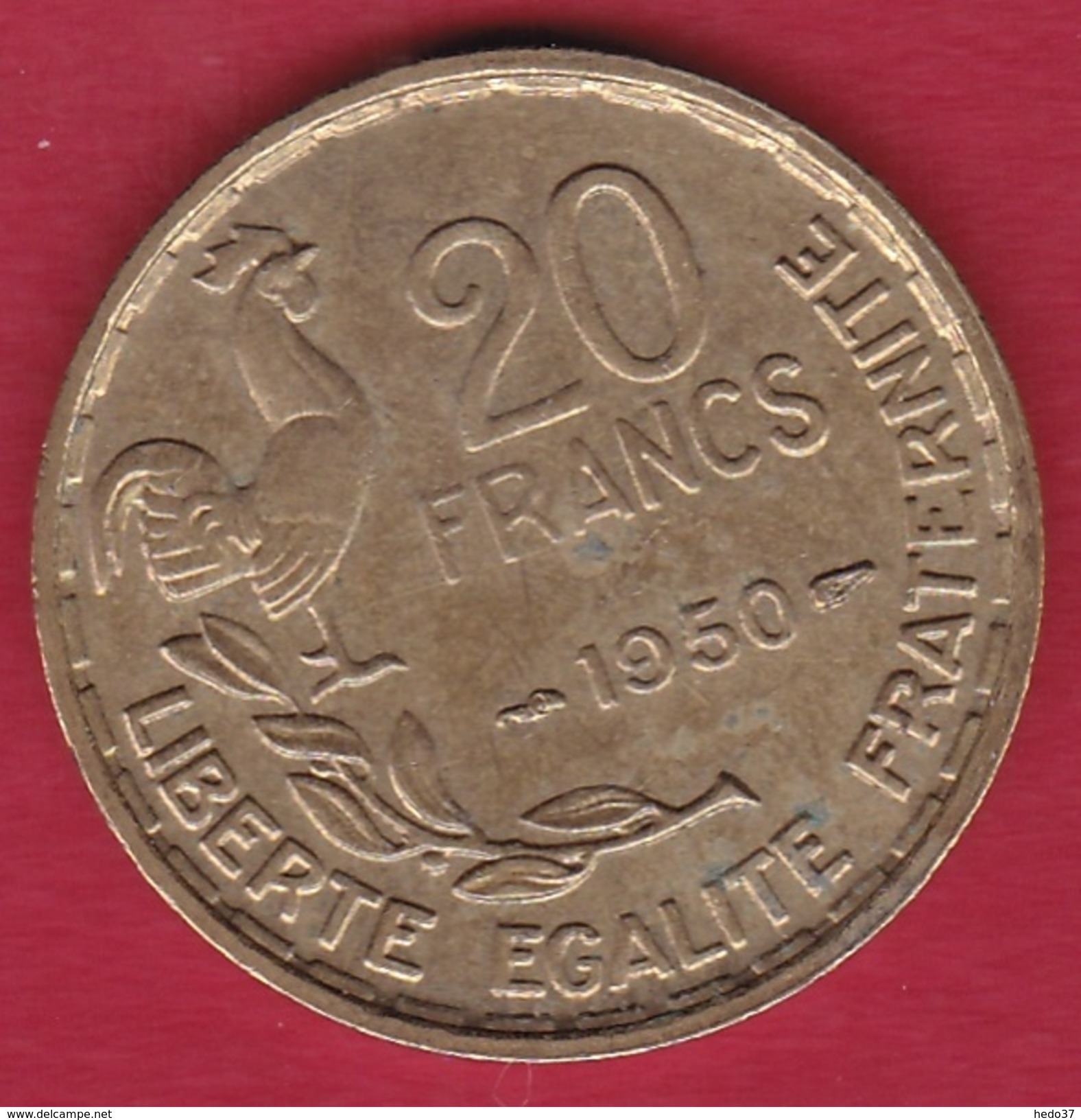 France 20 Francs G. Guiraud - 1950 - 3 Faucilles - SUP - Andere & Zonder Classificatie