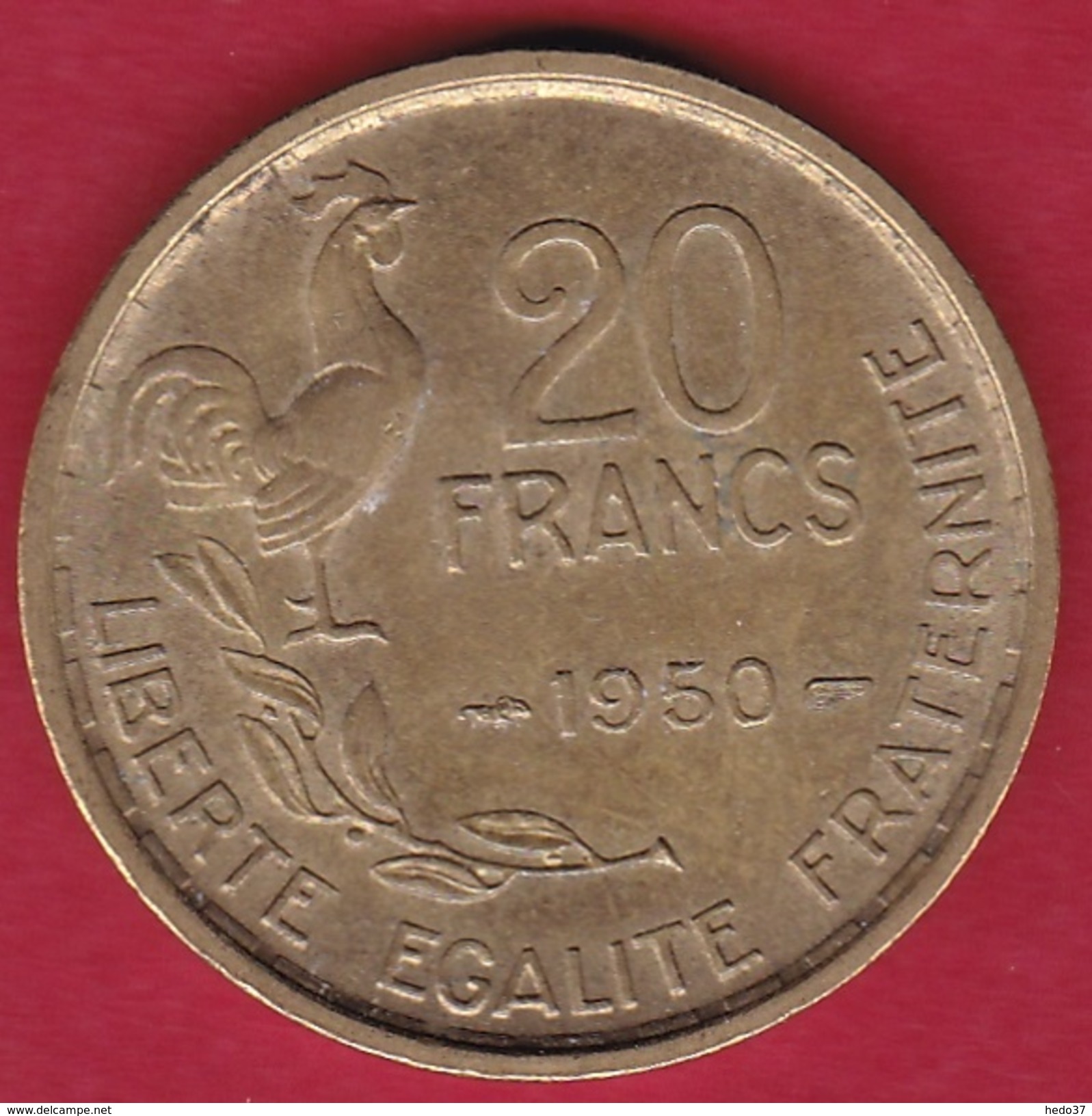 France 20 Francs G. Guiraud - 1950 - 4 Faucilles - SUP - Other & Unclassified