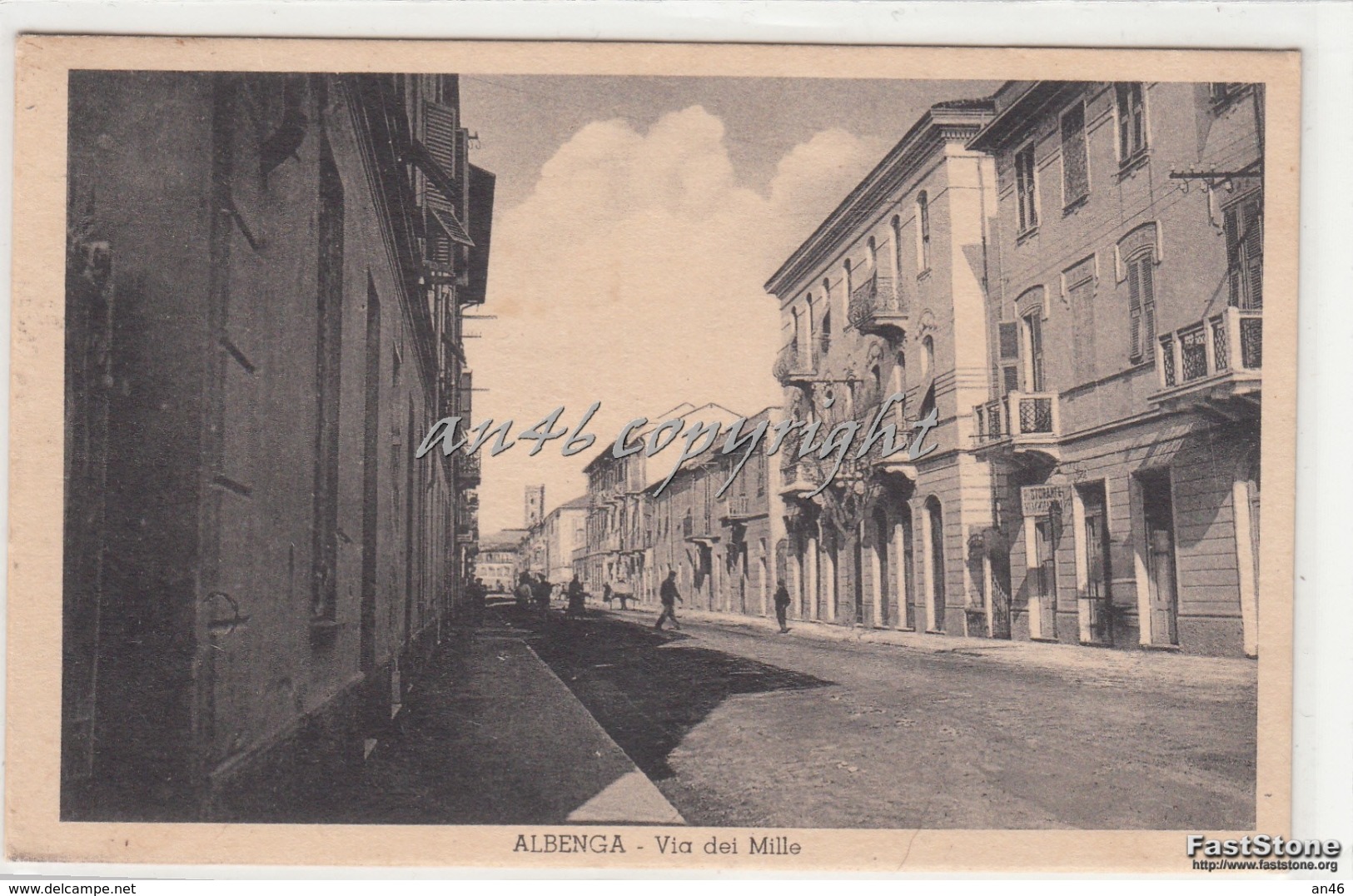 ALBENGA_Via Dei Mille_Vg 1935_Originale 100% - Savona