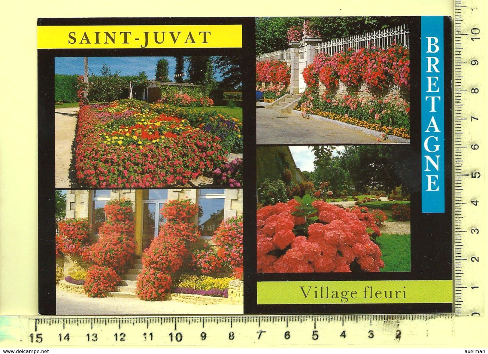 CPM, SAINT-JUVA: Village Fleuri - Saint-Juvat