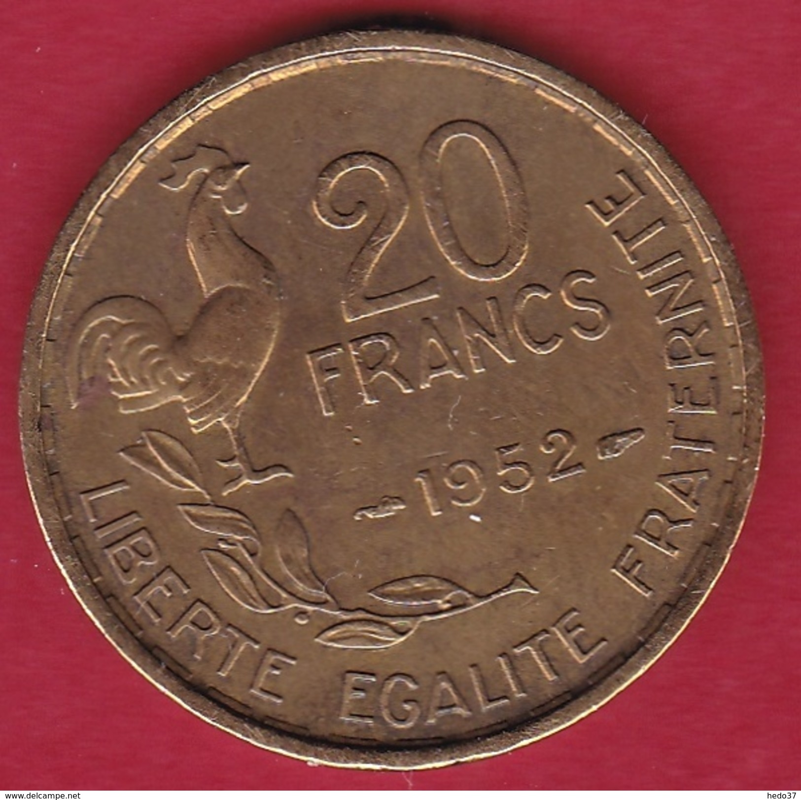 France 20 Francs G. Guiraud - 1952 - Autres & Non Classés