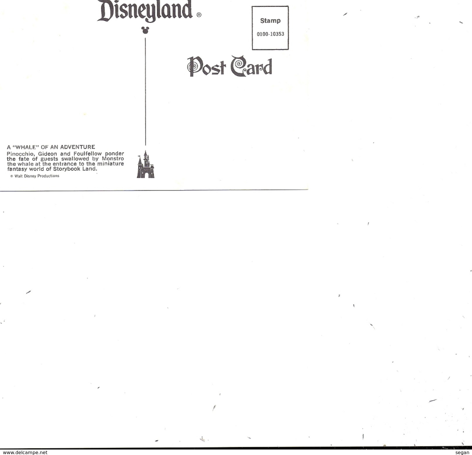 DISNEYLAND   PINOCCHIO   VOIR VERSO - Disneyland