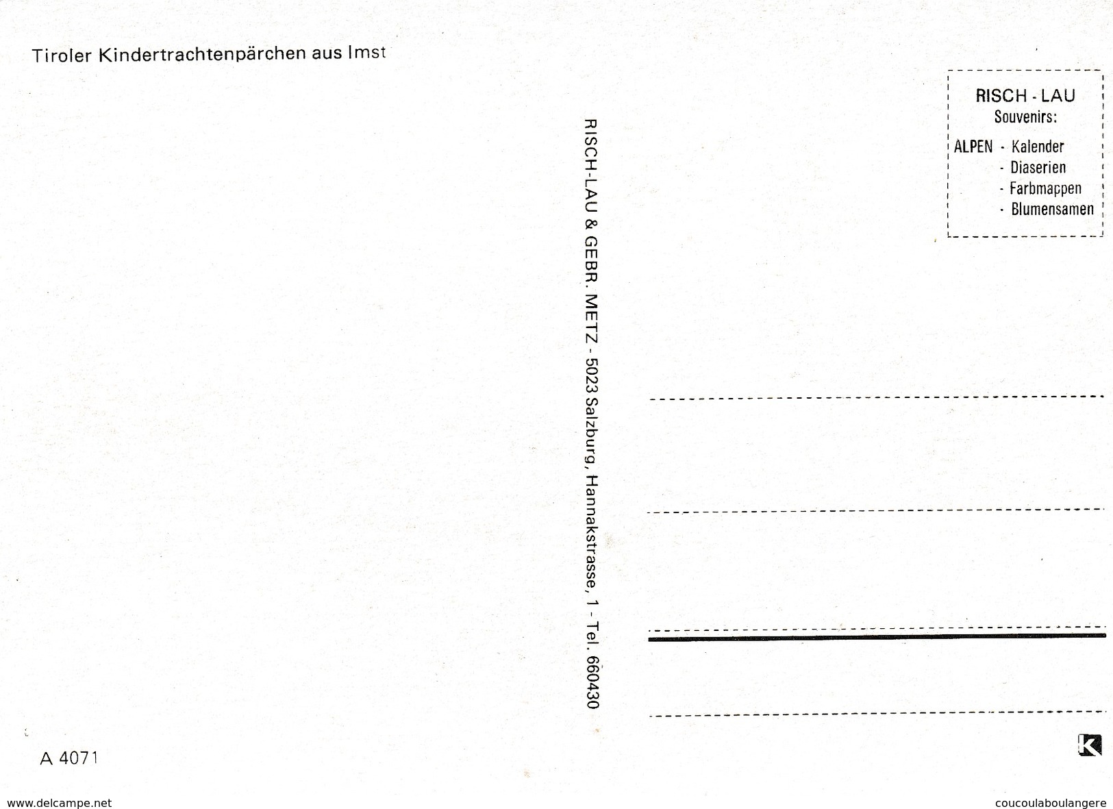 TIROLER KINDERTRACHTENPÂRCHEN AUS IMST (AUTRICHE) - Imst