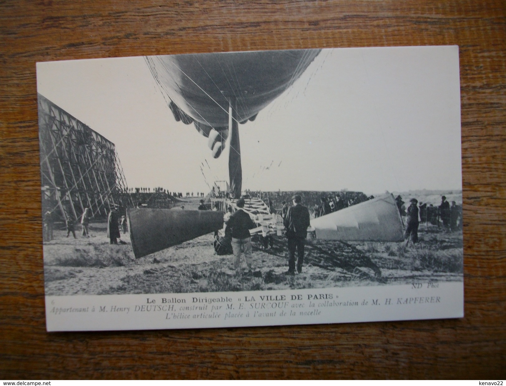 Réédition ... Le Ballon Dirigeable " La Ville De Paris " L'hélice Articulée Placée à L'avant De La Nacelle - Luchtschepen