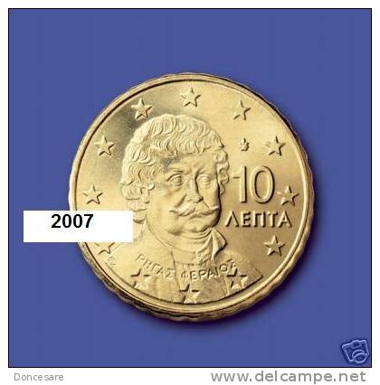 ** 10 CENT GRECE 2007 PIECE  NEUVE ** - Grèce