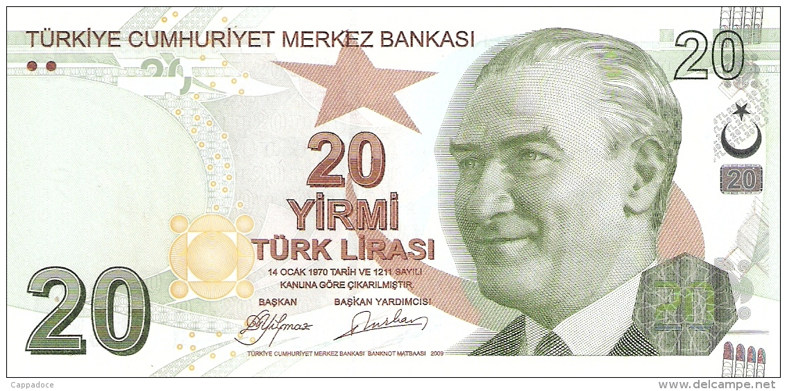 TURQUIE   20 Lira   2009   P. 224   UNC - Turchia