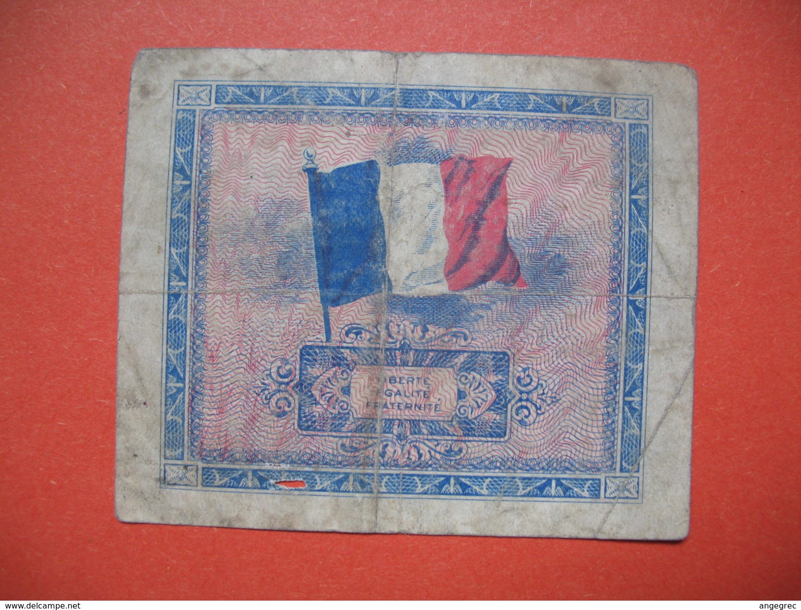 Billet De Banque  De Deux Francs Série De 1944 Drapeau De France " Liberté-Egalité-Fraternité " - 1944 Drapeau/France