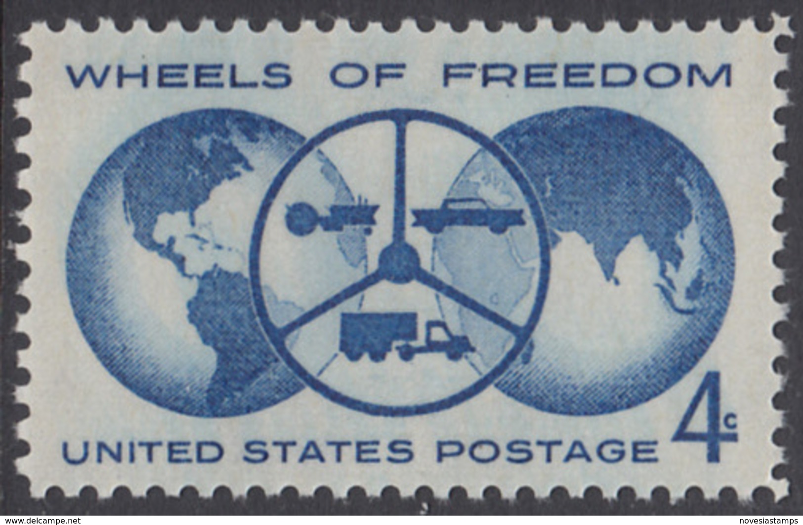 !a! USA Sc# 1162 MNH SINGLE - Wheels Of Freedom - Neufs