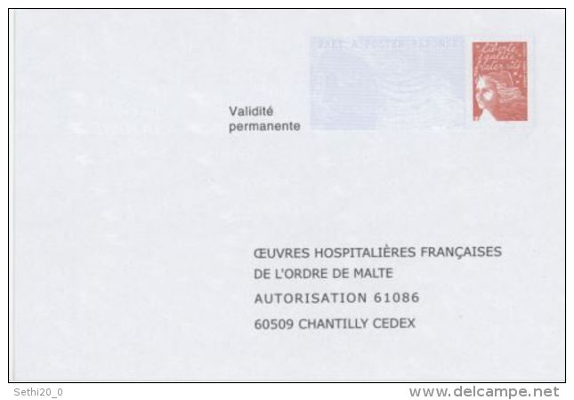 France PAP Reponse Luquet RF 0311485 Oeuvres Hospitalières Françaises - Prêts-à-poster:Answer/Luquet