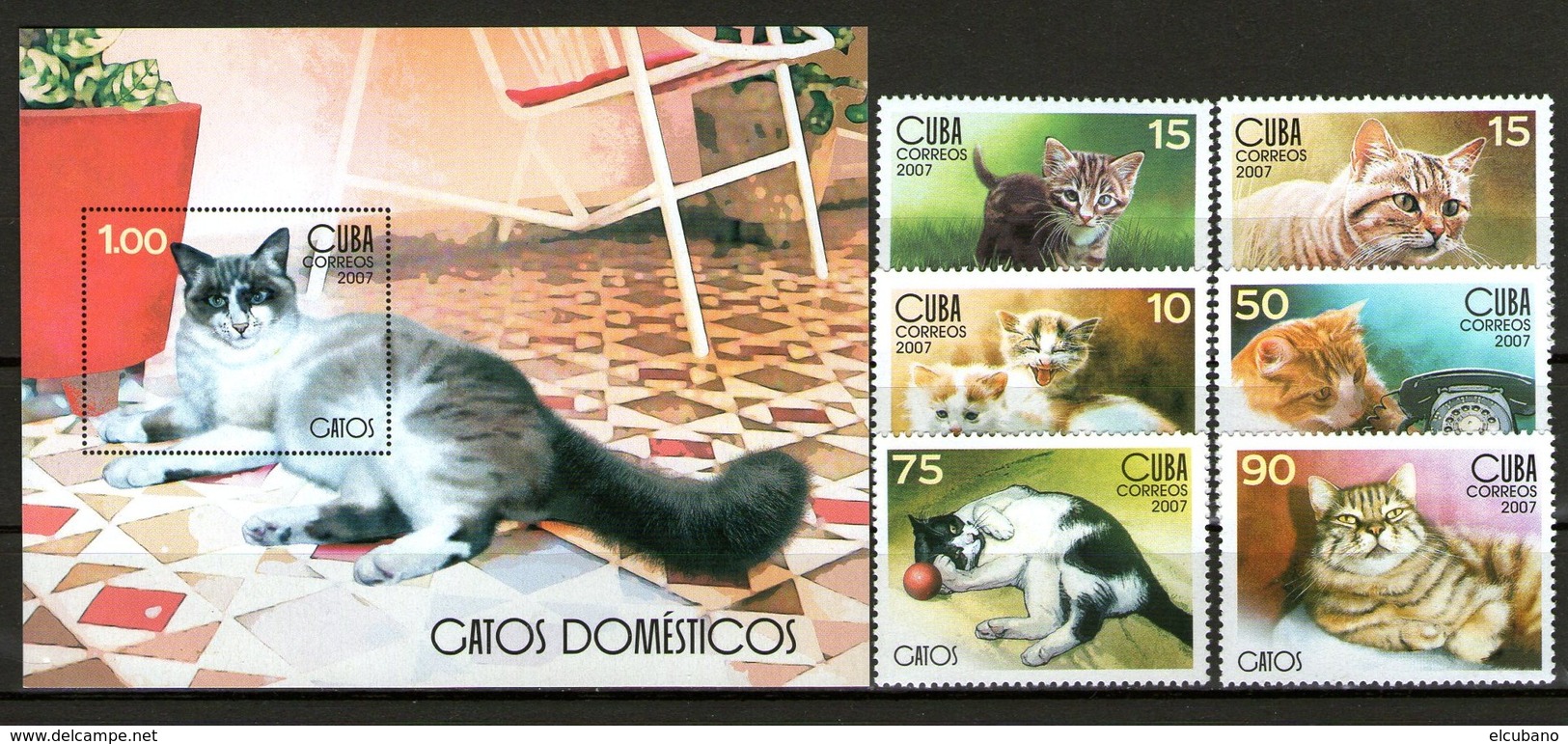 Cuba Francobolli Gatti Gatos Cats - Ongebruikt